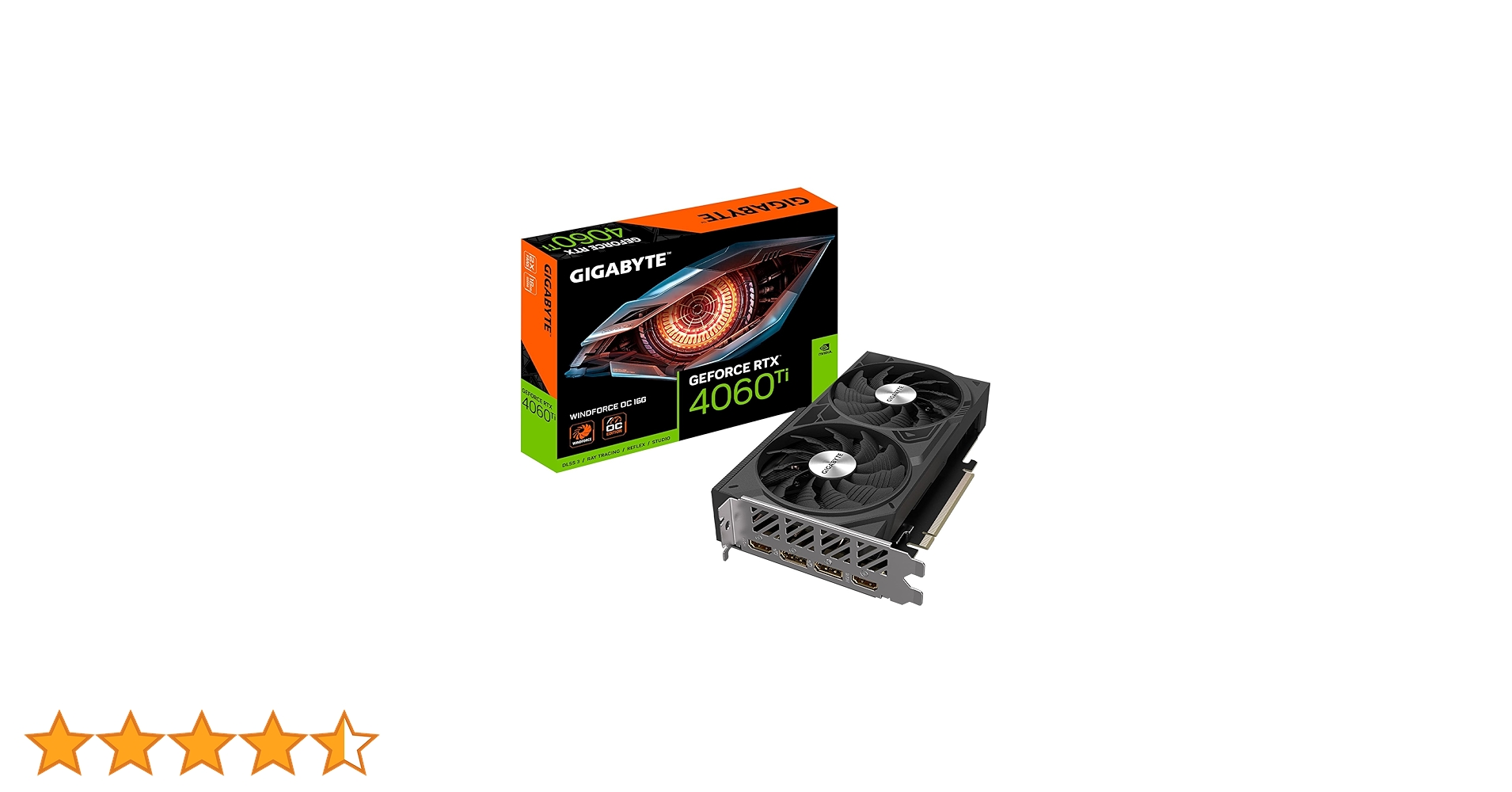 Amazon | GIGABYTE GeForce RTX 4060 Ti WINDFORCE OC 16G